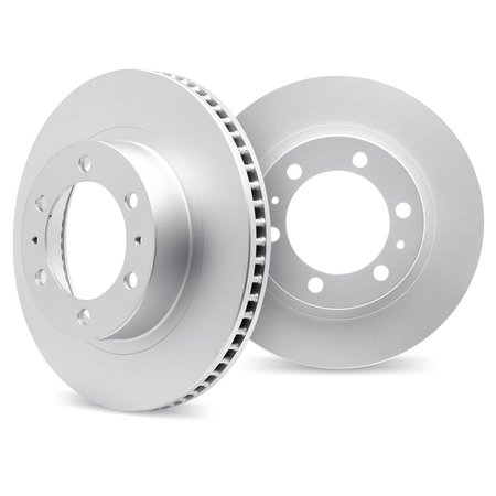 DYNAMIC FRICTION CO Hi-Carbon Alloy GEOMET Coated Rotor, Silver, Front 900-54287